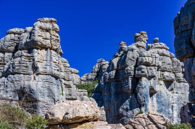 El Torcal de Antequera, Endülüs, İspanya, Antequera yakınlarında, Malaga.