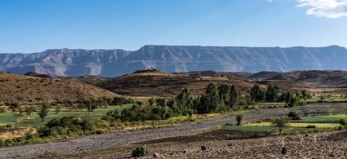Lalibela, Etiyopya dağlarında manzara