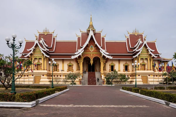 Wat Pha That Luang Temple in Vientiane, Laos — Stock Photo, Image