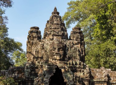 Angkor Thom Siem Reap, Kamboçya, zafer kapısı