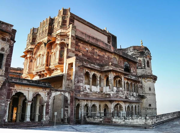 Φρούριο Μεχρανγκάρχ στη Τζοντπούρ, Rajasthan, ένα από τα μεγαλύτερα φρούρια στην Ινδία — Φωτογραφία Αρχείου