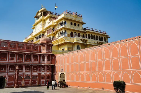 Chandra Mahal Palace, City Palace в Джайпуре, Раджастхан в Индии — стоковое фото