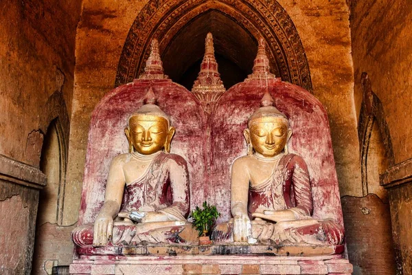 Templos de Bagan en la región de Mandalay en Birmania, Myanmar —  Fotos de Stock