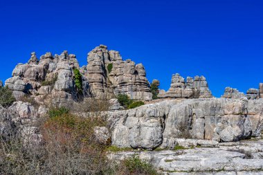 El Torcal de Antequera, Endülüs, İspanya, Antequera yakınlarında, Malaga.