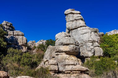 El Torcal de Antequera, Endülüs, İspanya, Antequera yakınlarında, Malaga.