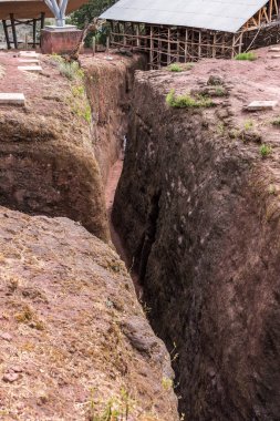Bete amanuel, Lalibela 'da monolitik kilise, Etiyopya