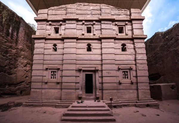 Bete amanuel, Lalibela 'da monolitik kilise, Etiyopya — Stok fotoğraf