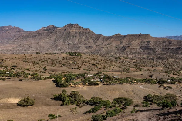 Paisaje en las tierras altas de Lalibela, Etiopía — Foto de Stock