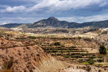 The Badlands of Abanilla and Mahoya near Murcia in Spain clipart