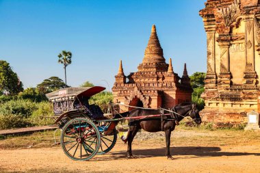 Burma, Myanmar'ın Mandalay Bölgesindeki Bagan Tapınakları
