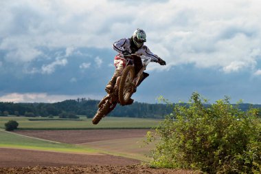 Warching, Almanya-Haziran 29, 2019: Motocross eğitim içinde Warching