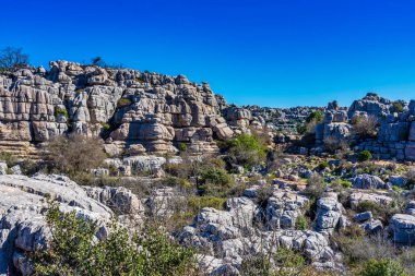 El Torcal de Antequera, Endülüs, İspanya, Antequera yakınlarında, Malaga.