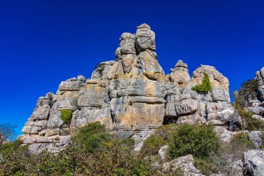 El Torcal de Antequera, Endülüs, İspanya, Antequera yakınlarında, Malaga.
