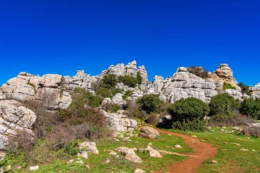El Torcal de Antequera, Endülüs, İspanya, Antequera yakınlarında, Malaga.
