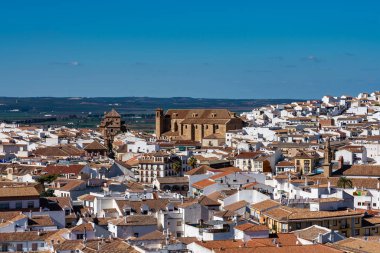 Malaga'daki Antequera şehrinin görünümü, Endülüs, İspanya