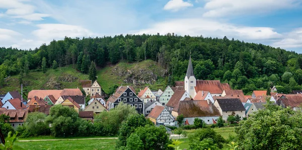 La ville de Hohenburg, Haut Palatinat en Bavière, Allemagne — Photo