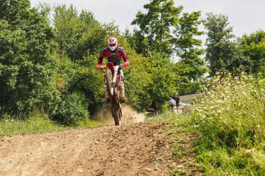Windsberg, Almanya-29 Haziran 2019: Windsberg 'de Motocross eğitimi