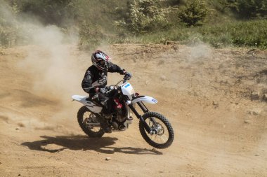 Windsberg, Almanya-29 Haziran 2019: Windsberg 'de Motocross eğitimi