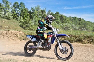 Windsberg, Almanya-29 Haziran 2019: Windsberg 'de Motocross eğitimi