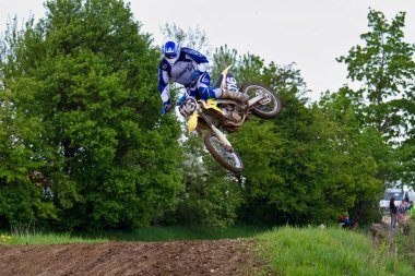 Windsberg, Almanya-29 Haziran 2019: Windsberg 'de Motocross eğitimi