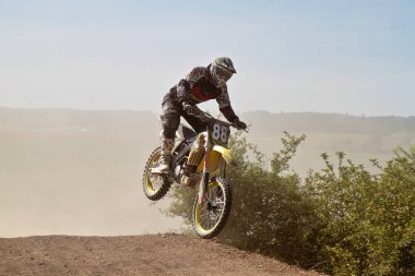 Windsberg, Almanya-29 Haziran 2019: Windsberg 'de Motocross eğitimi