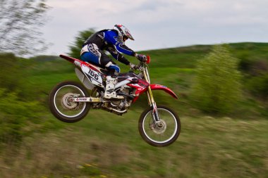 Windsberg, Almanya-29 Haziran 2019: Windsberg 'de Motocross eğitimi