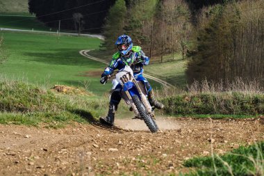 Warching, Almanya-Haziran 29, 2019: Motocross eğitim içinde Warching