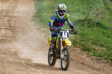 Warching, Almanya-Haziran 29, 2019: Motocross eğitim içinde Warching