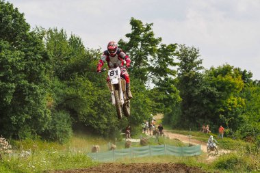 Windsberg, Almanya-29 Haziran 2019: Windsberg 'de Motocross eğitimi