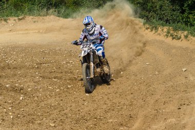 Windsberg, Almanya-29 Haziran 2019: Windsberg 'de Motocross eğitimi