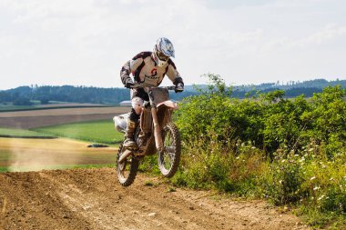 Windsberg, Almanya-29 Haziran 2019: Windsberg 'de Motocross eğitimi