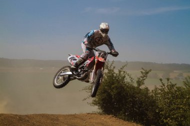 Windsberg, Almanya-29 Haziran 2019: Windsberg 'de Motocross eğitimi