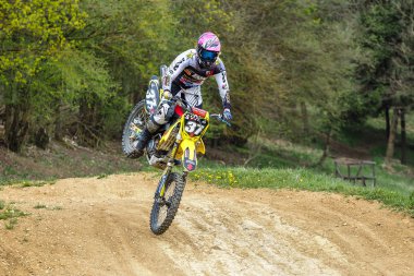 Warching, Almanya-Haziran 29, 2019: Motocross eğitim içinde Warching