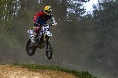 Warching, Almanya-Haziran 29, 2019: Motocross eğitim içinde Warching