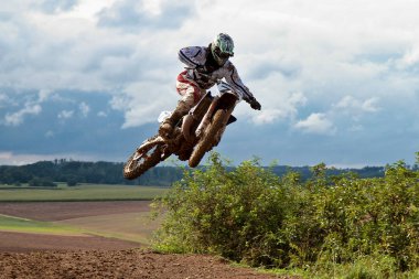 Windsberg, Almanya-29 Haziran 2019: Windsberg 'de Motocross eğitimi