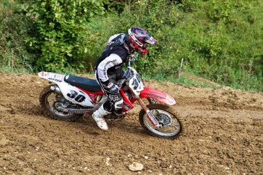 Windsberg, Almanya-29 Haziran 2019: Windsberg 'de Motocross eğitimi