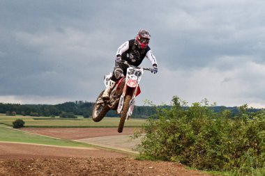 Windsberg, Almanya-29 Haziran 2019: Windsberg 'de Motocross eğitimi