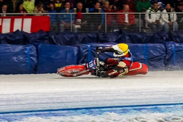 Inzell, Tyskland-16 mars 2019: World Ice Speedway Championship. — Stockfoto