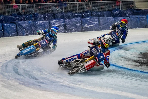 Inzell, Tyskland-16 mars 2019: World Ice Speedway Championship. — Stockfoto
