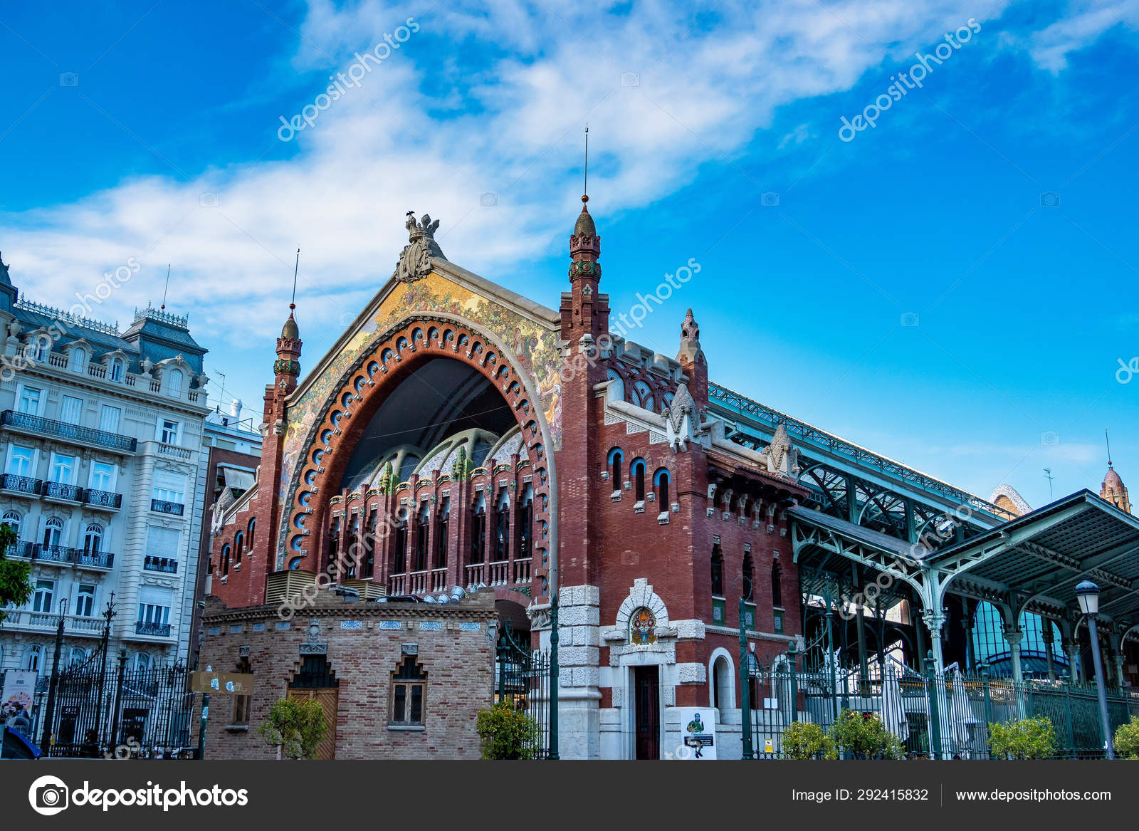Valencia Spain Mercado Central Famous Old Market Hall Stock Editorial Photo C Rudiernst 292415832