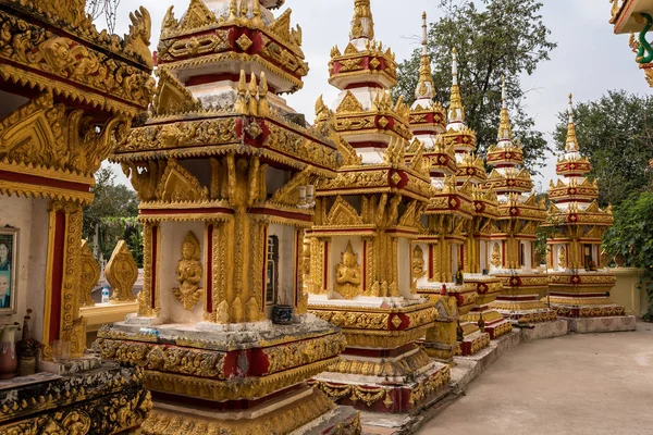 Wat Pha que Luang templo em Vientiane, Laos — Fotografia de Stock