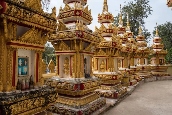 Wat Pha que Luang templo em Vientiane, Laos — Fotografia de Stock
