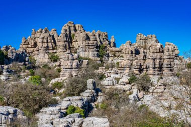 El Torcal de Antequera, Endülüs, İspanya, Antequera yakınlarında, Malaga.