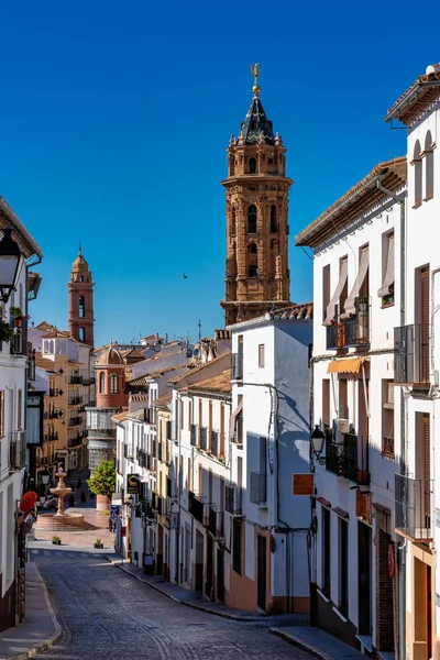 San Sebastian, kostelní věž v Antequéře, provincie Malaga, Andalusie, Španělsko — Stock fotografie