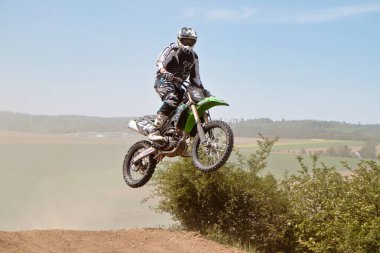 Windsberg, Almanya-29 Haziran 2019: Windsberg 'de Motocross eğitimi