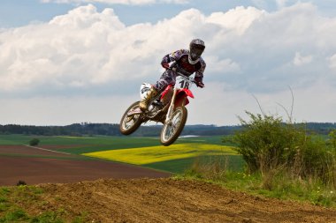 Windsberg, Almanya-29 Haziran 2019: Windsberg 'de Motocross eğitimi
