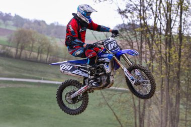 Warching, Almanya-Haziran 29, 2019: Motocross eğitim içinde Warching