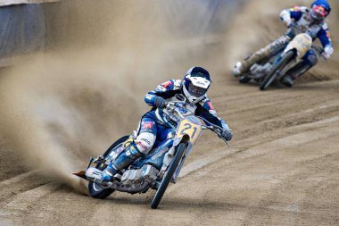 Pfarrkirchen, Almanya - 09 Eylül 2018: Pfarrkirchen Almanya 'sında uluslararası toprak yol yarışı