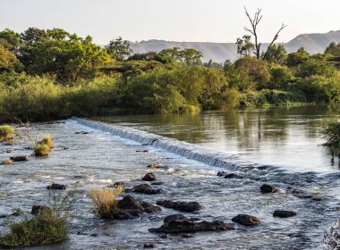 Mavi Nil falls, Tis-ruhum Etiyopya, Afrika yakınındaki manzaralı