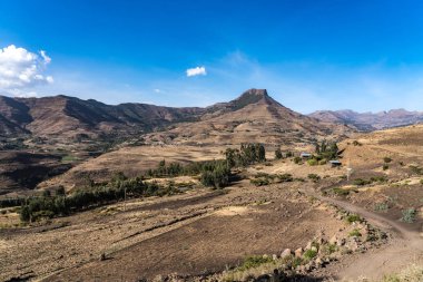 Manzara Lalibela Tigray, Etiyopya, Afrika arasındaki Gheralta